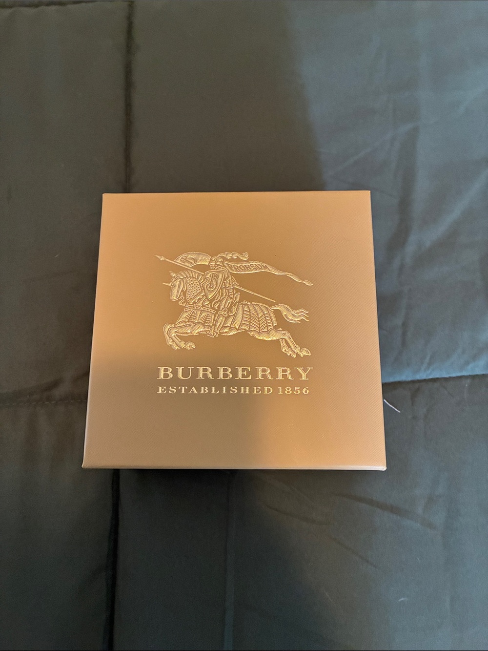 Burberry Brown Box with Gold Equestrian Logo - Picture 1 of 6